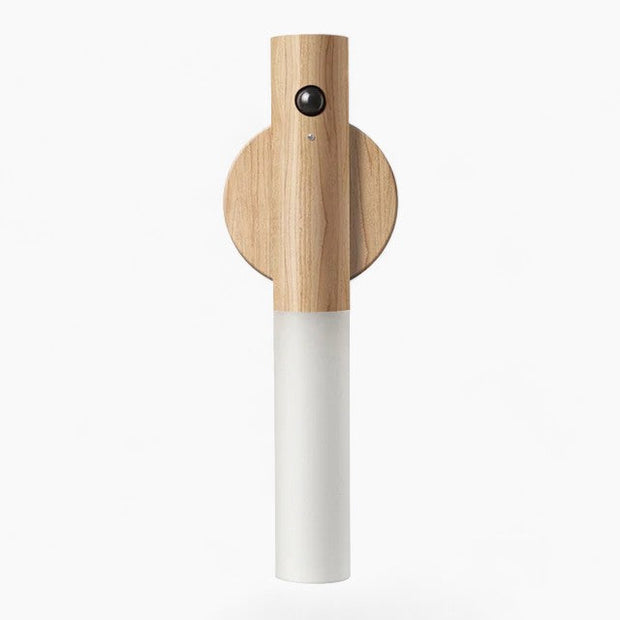 NachtGlanz Leuchte, LED, Warmweiß, Holz, USB-aufladbar Wandleuchten