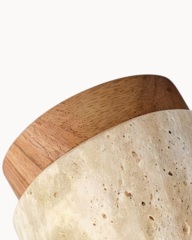 Deckenleuchte Holz Japanischer Wabi-Sabi Stil – Khaki – Retro Design Deckenlampen