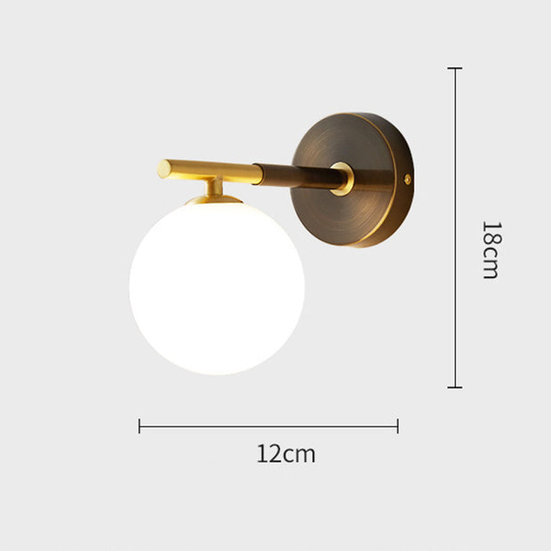 KupferGlanz Wandleuchte, G9 LED, warmes/kaltes Licht, RoHS-zertifiziert