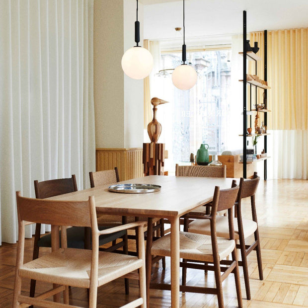 Glas Pendelleuchte modern klar Glaslampe für Esszimmer Küche Flur