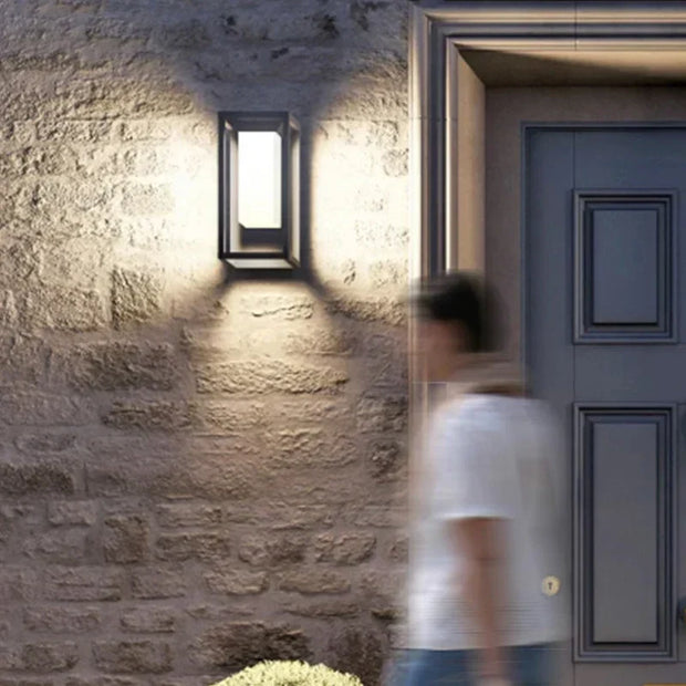 Moderne LED Außenwandleuchte für Garten Terrasse Balkon wetterfest energieeffizient