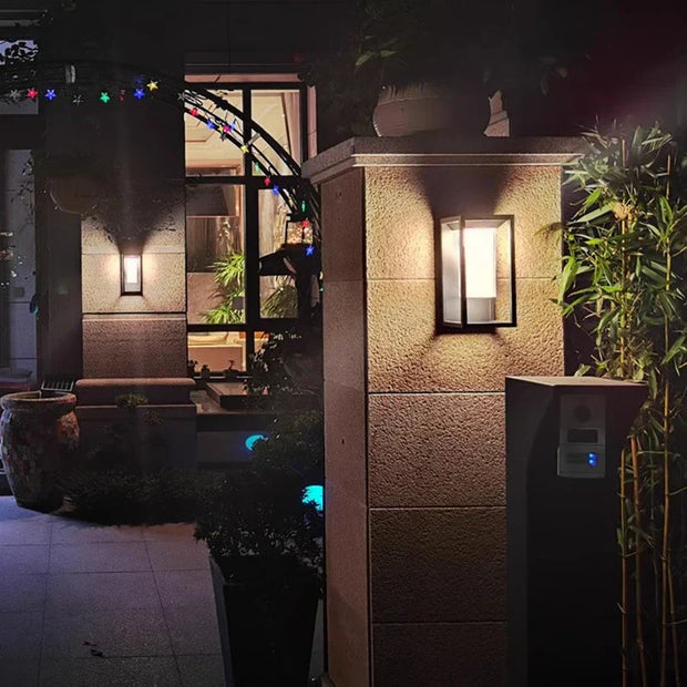 Moderne LED Außenwandleuchte für Garten Terrasse Balkon wetterfest energieeffizient