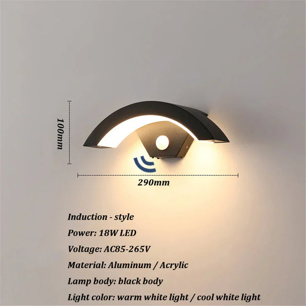 LichtGlanz Außenwandlampe IP65 wasserdicht modern LED langlebig elegant