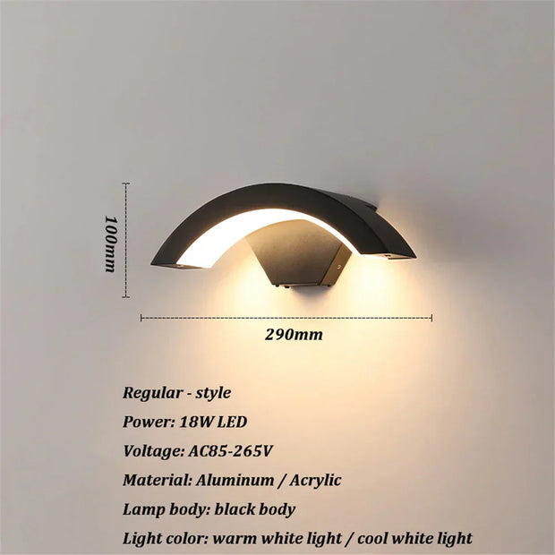LichtGlanz Außenwandlampe IP65 wasserdicht modern LED langlebig elegant