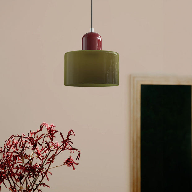 Glas-Pendelleuchte - LED, Glas/Metall, Max 12W, Druckknopfschalter, E27, CE/UL zertifiziert, moderne Eleganz Deckenlampen