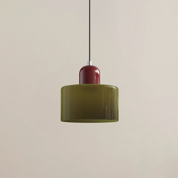 Glas-Pendelleuchte - LED, Glas/Metall, Max 12W, Druckknopfschalter, E27, CE/UL zertifiziert, moderne Eleganz Deckenlampen