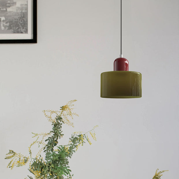 Glas-Pendelleuchte - LED, Glas/Metall, Max 12W, Druckknopfschalter, E27, CE/UL zertifiziert, moderne Eleganz Deckenlampen