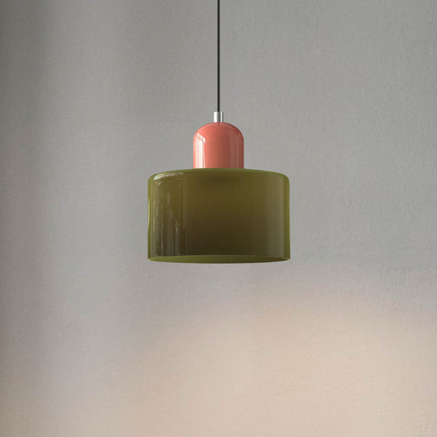 Glas-Pendelleuchte - LED, Glas/Metall, Max 12W, Druckknopfschalter, E27, CE/UL zertifiziert, moderne Eleganz Deckenlampen