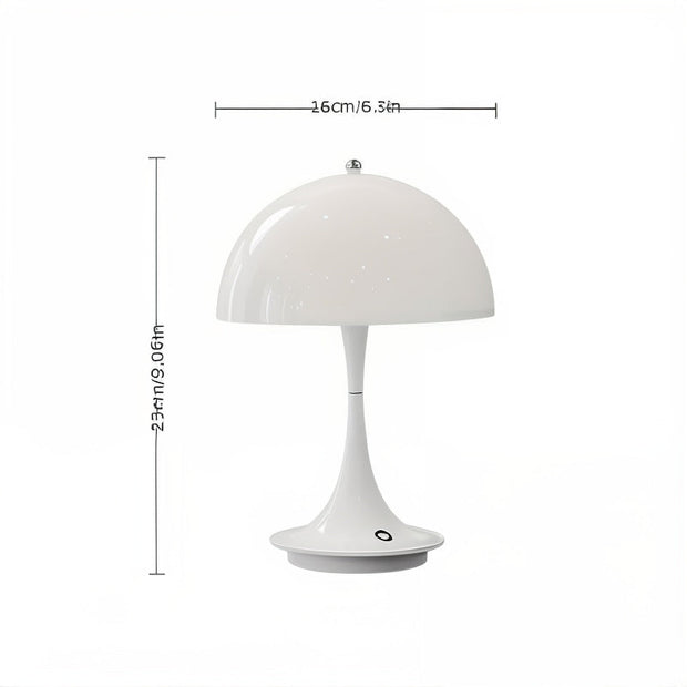 moderne led tischlampe mit touch dimmer pilz design usb aufladbar