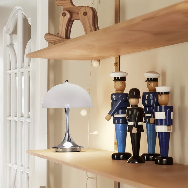 moderne led tischlampe mit touch dimmer pilz design usb aufladbar