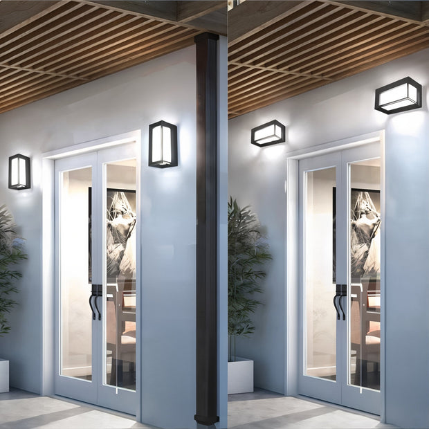Wasserfeste LED Außenwandleuchte modern warmweiß IP65