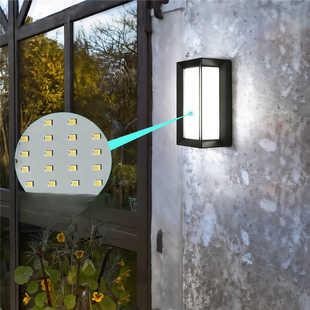 Wasserfeste LED Außenwandleuchte modern warmweiß IP65