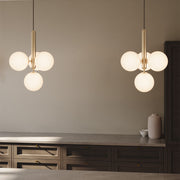 Glas Pendelleuchte modern klar Glaslampe für Esszimmer Küche Flur