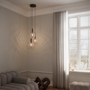 Glas Pendelleuchte modern klar Glaslampe für Esszimmer Küche Flur