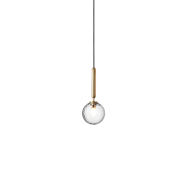 Glas Pendelleuchte modern klar Glaslampe für Esszimmer Küche Flur
