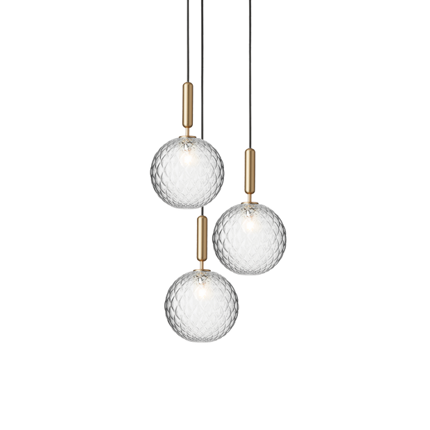 Glas Pendelleuchte modern klar Glaslampe für Esszimmer Küche Flur