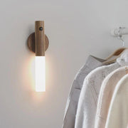 NachtGlanz Leuchte, LED, Warmweiß, Holz, USB-aufladbar Wandleuchten