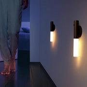 NachtGlanz Leuchte, LED, Warmweiß, Holz, USB-aufladbar Wandleuchten