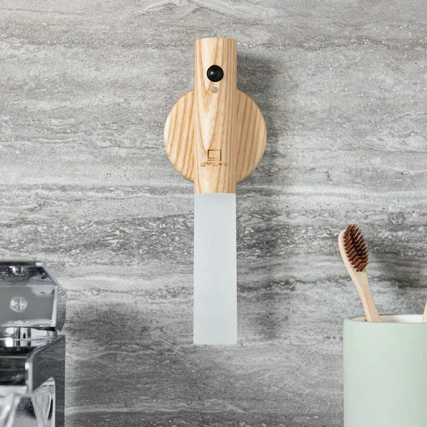 NachtGlanz Leuchte, LED, Warmweiß, Holz, USB-aufladbar Wandleuchten