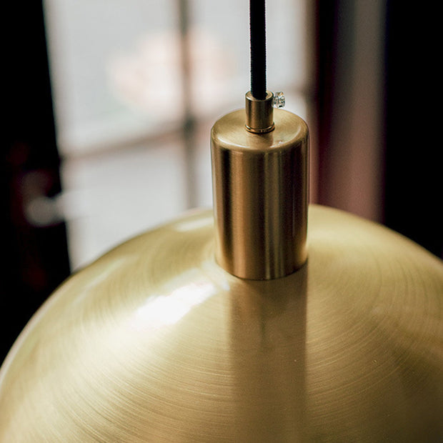Auréla Pendelleuchte, Moderne Messing-Hängeleuchte im Mid-Century-Stil, verstellbarer Draht, E26/E27, 40W Max
