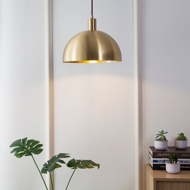 Auréla Pendelleuchte, Moderne Messing-Hängeleuchte im Mid-Century-Stil, verstellbarer Draht, E26/E27, 40W Max