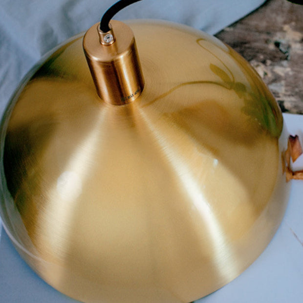 Auréla Pendelleuchte, Moderne Messing-Hängeleuchte im Mid-Century-Stil, verstellbarer Draht, E26/E27, 40W Max