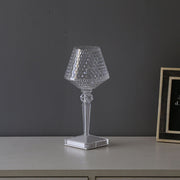 Kristall Tischlampe LED dimmbar modern USB wiederaufladbar