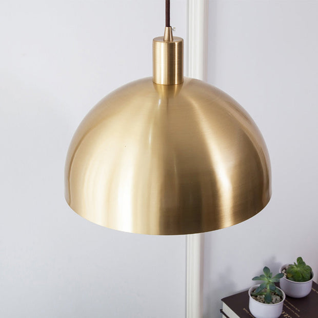 Auréla Pendelleuchte, Moderne Messing-Hängeleuchte im Mid-Century-Stil, verstellbarer Draht, E26/E27, 40W Max
