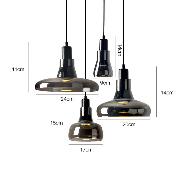 RauchGlanz Pendelleuchte, energiesparend, 90-260V, elegantes Design Deckenlampen