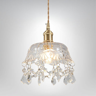 Kristall Deckenleuchte modern LED Schlafzimmer Wohnzimmer Lampe