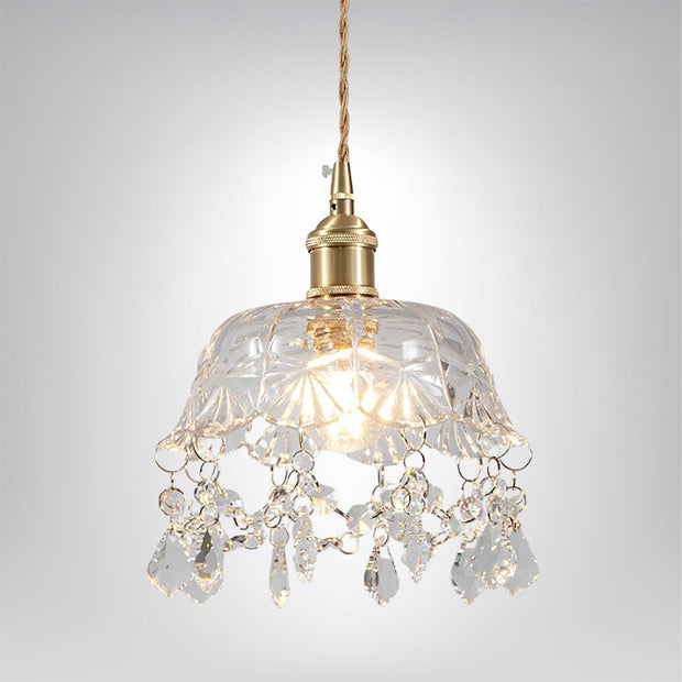 Kristall Deckenleuchte modern LED Schlafzimmer Wohnzimmer Lampe