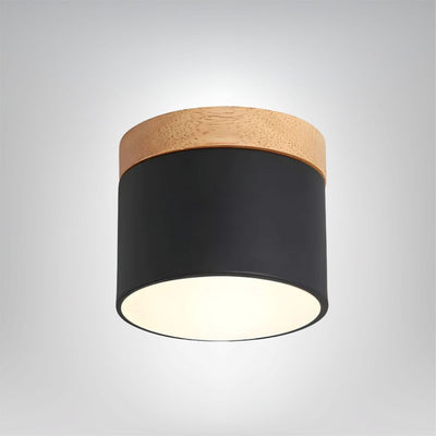 Vintage LED Deckenlampe aus Holz warmweiß dimmbar für Wohnzimmer Schlafzimmer Esszimmer
