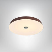 Moderne Deckenleuchte Holzoptik LED flach warmes Licht Wohnzimmer Schlafzimmer