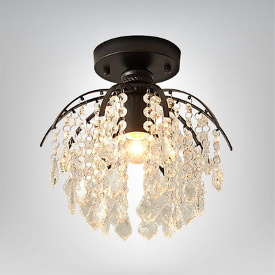 Kristall Deckenleuchte Schlafzimmer modern dimmbar warmweiß LED