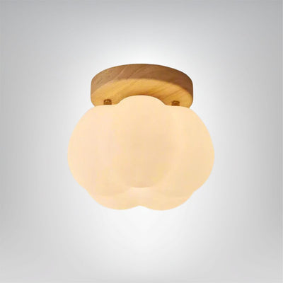 Holz Deckenlampe LED warmweiß Wohnzimmer Schlafzimmer elegant