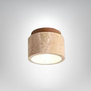 Zen Deckenleuchte aus Marmor und Holz für warmes Licht im Schlafzimmer Wohnzimmer Flur