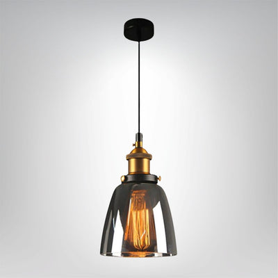 Vintage Glas Hängelampe Retro Design für Wohnzimmer Esszimmer Schlafzimmer