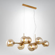 Pendelleuchte Esstisch Glas Gold Modern Design Hängelampe Wohnzimmer Esszimmer