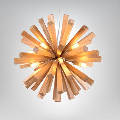Designer Holz Hängelampe für Wohnzimmer und Esszimmer kaufen