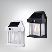 Solar LED Wandlampe außen kabellos wetterfest mit Bewegungsmelder