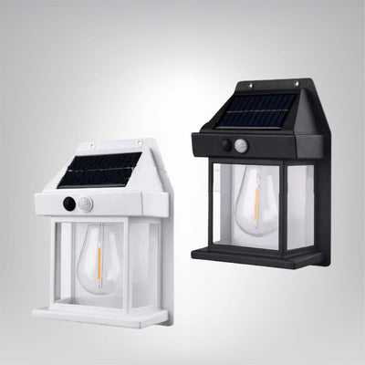 Solar LED Wandlampe außen kabellos wetterfest mit Bewegungsmelder