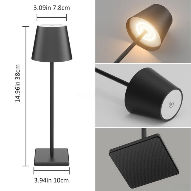Lumora - Tischleuchte  Dimmbare led-Technologie kabellos aufladbar über USB-C
