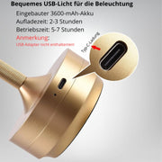 Kristallux oder LichtWerk Stufenlos dimmbare LED-Lampe Tischlampen