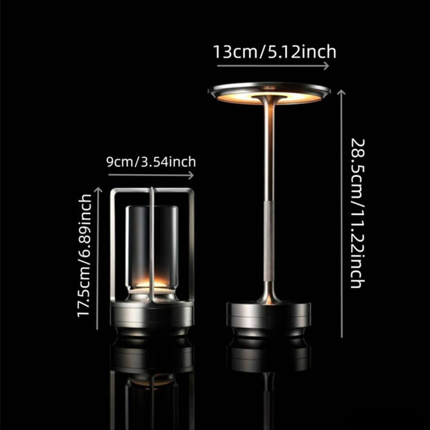 Kristallux oder LichtWerk Stufenlos dimmbare LED-Lampe Tischlampen