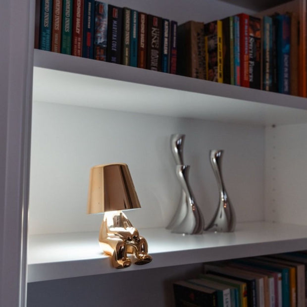 HerrLicht CharakterLampe Gold / Silber Tischlampe