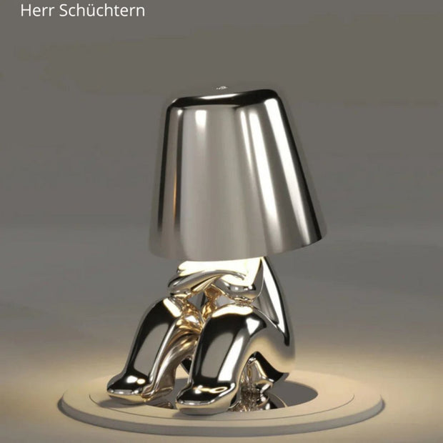 HerrLicht CharakterLampe Gold / Silber Tischlampe