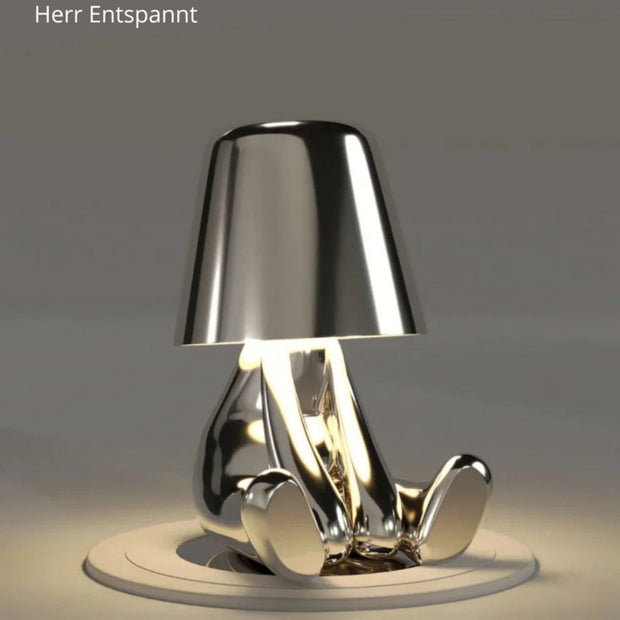 HerrLicht CharakterLampe Gold / Silber Tischlampe