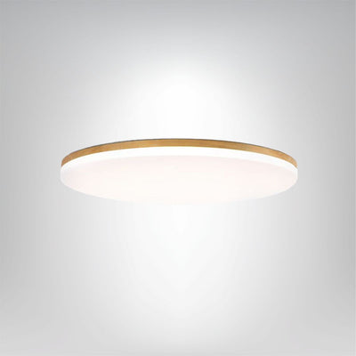 Moderne runde LED Deckenlampe aus Holz und Acryl für Wohnzimmer Schlafzimmer Flur