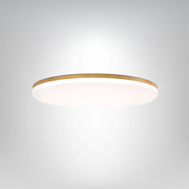 Moderne runde LED Deckenlampe aus Holz und Acryl für Wohnzimmer Schlafzimmer Flur