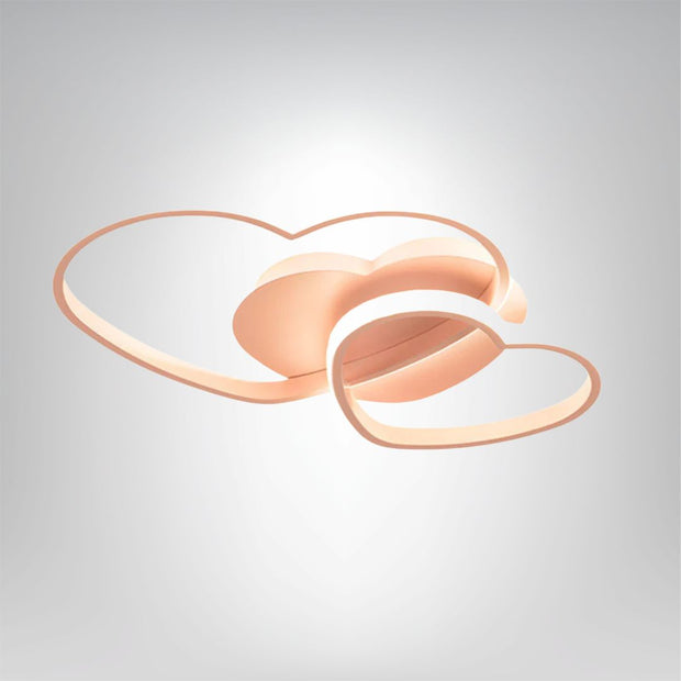 Herzförmige LED Deckenlampe Kinderzimmer 50cm warmweiß dimmbar